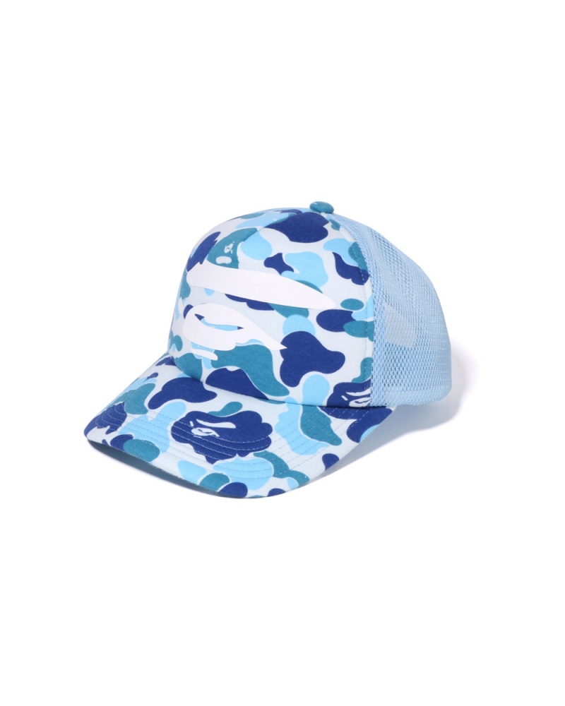 Chapeaux Bape ABC Ape Face Mesh Bleu Clair Homme | GML-88973984